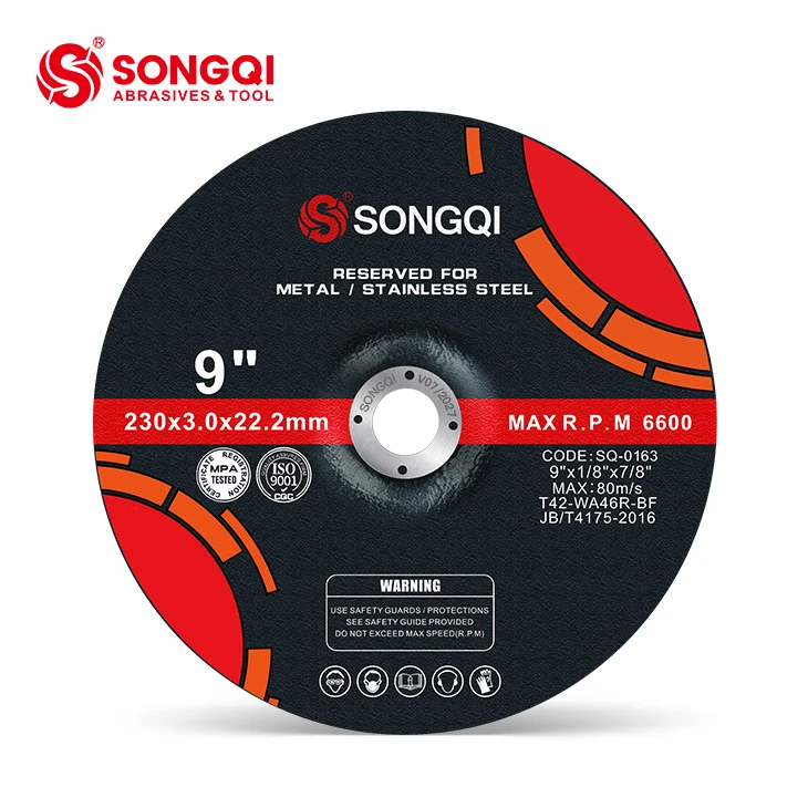 SONGQI 9 inch metalen snijwiel